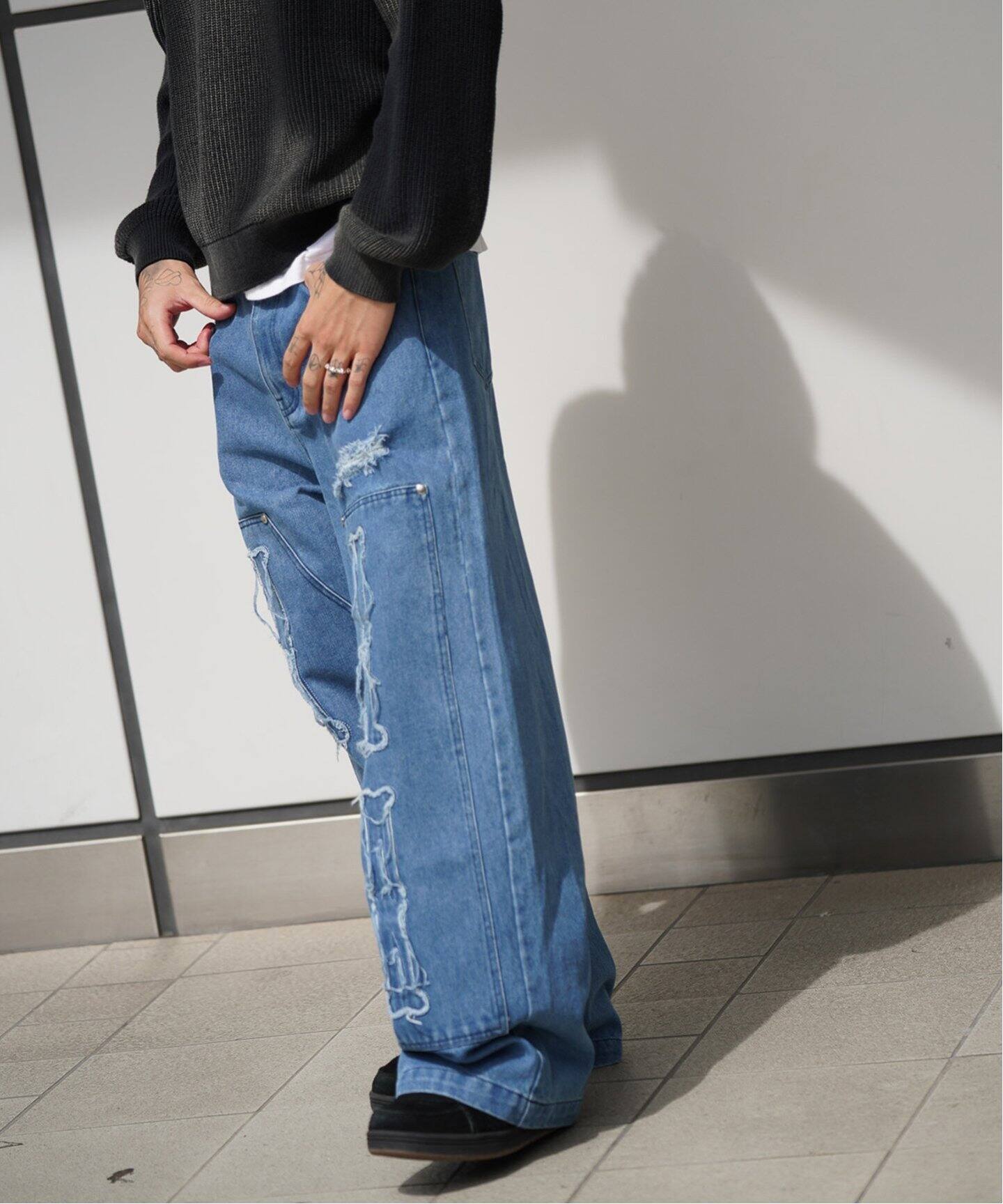 vintage Bershka Denim Bone骨