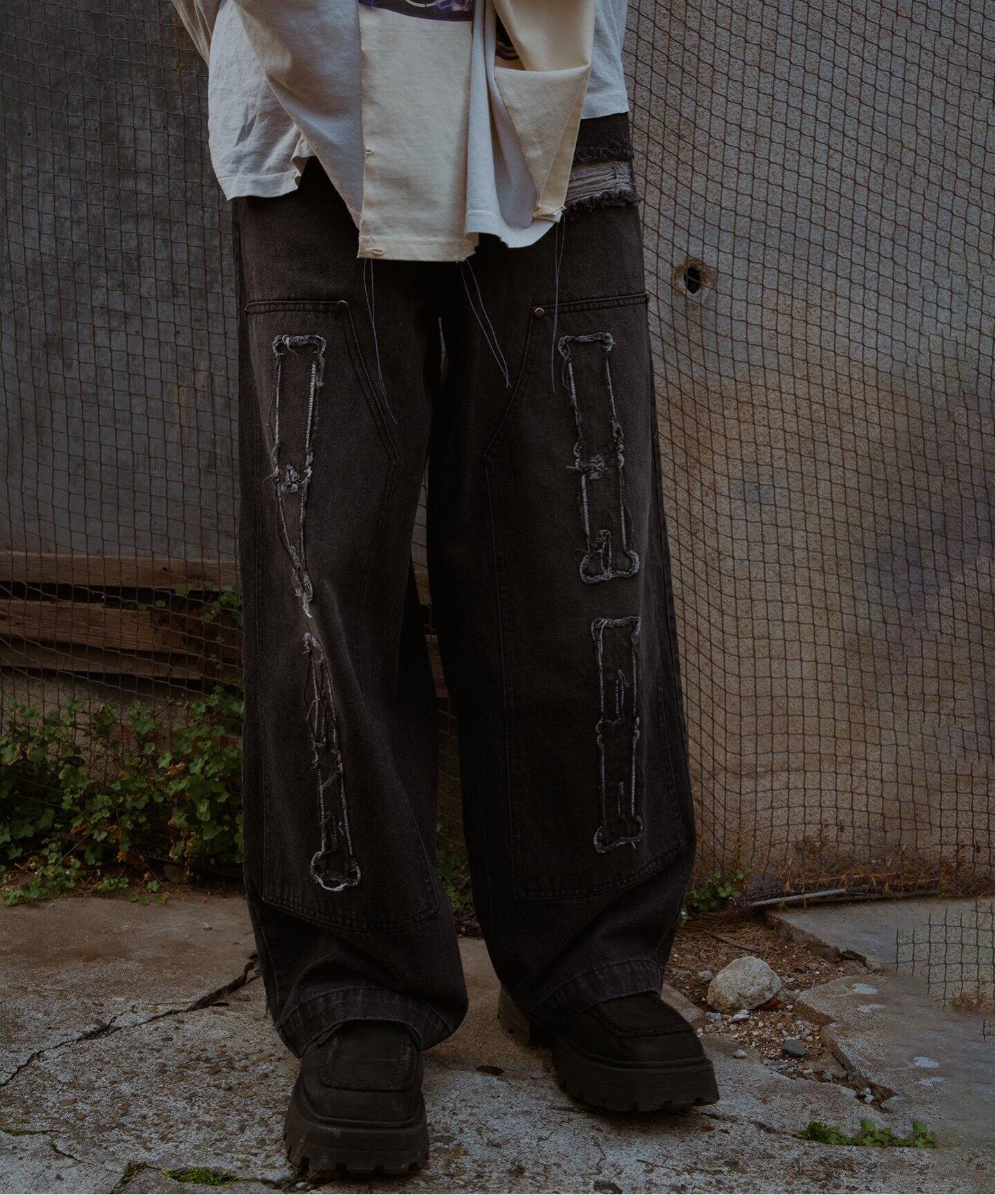 DISCOVERED×GIDEAL×JW WKnee Bone Denim PANTS（デニムパンツ 