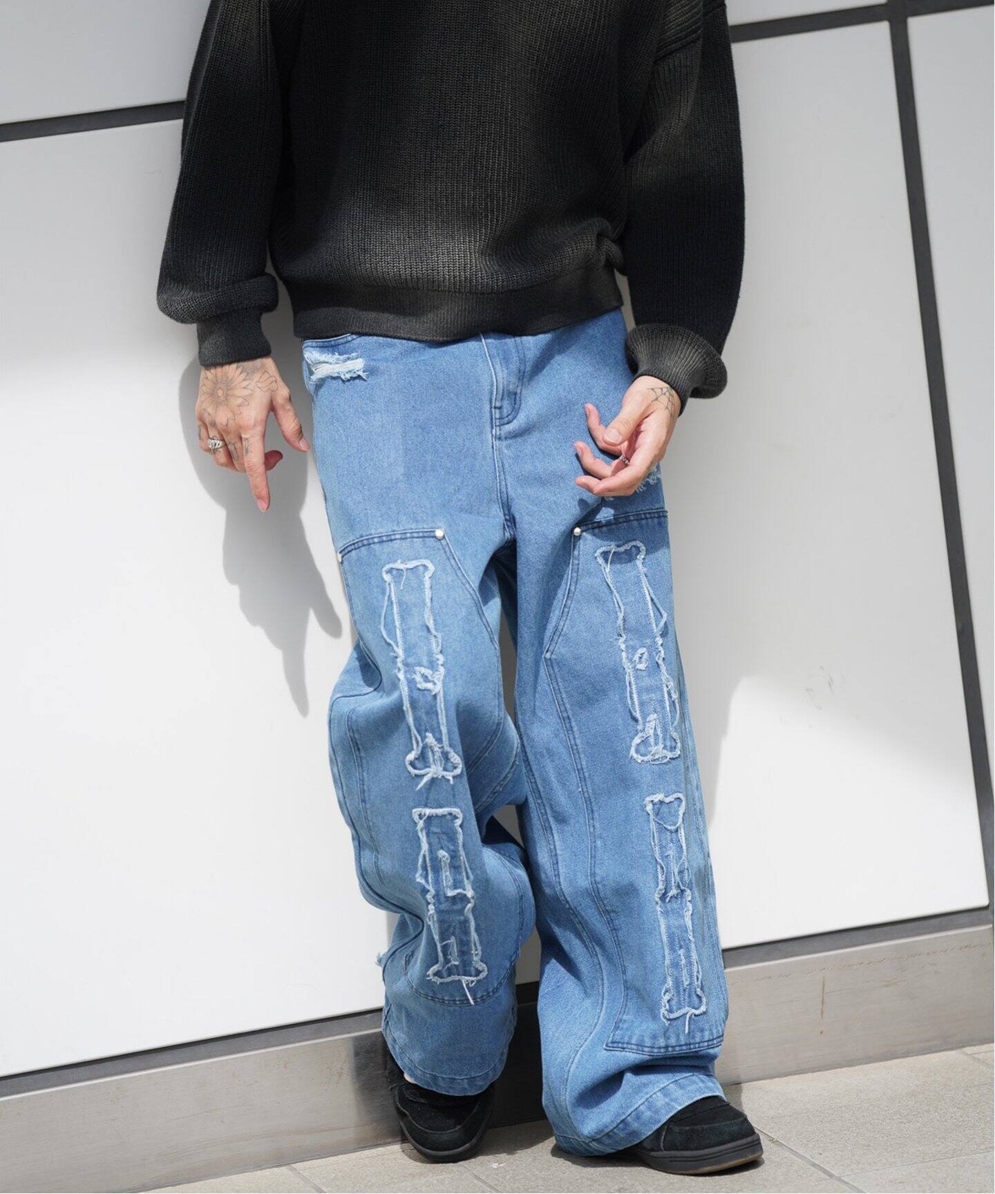 DISCOVERED×GIDEAL×JW WKnee Bone Denim PANTS（デニムパンツ 