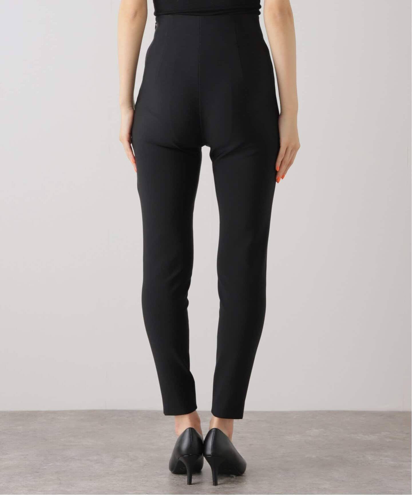 追加2》abc ハイウエストストレッチスリムパンツ（スラックス  