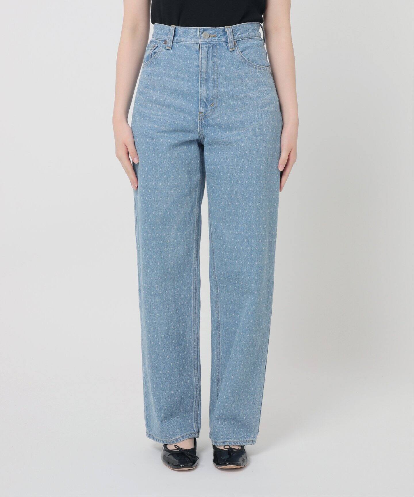 ドットハイウエストデニム（デニムパンツ・ジーンズ）｜EDIT.FOR LULU  