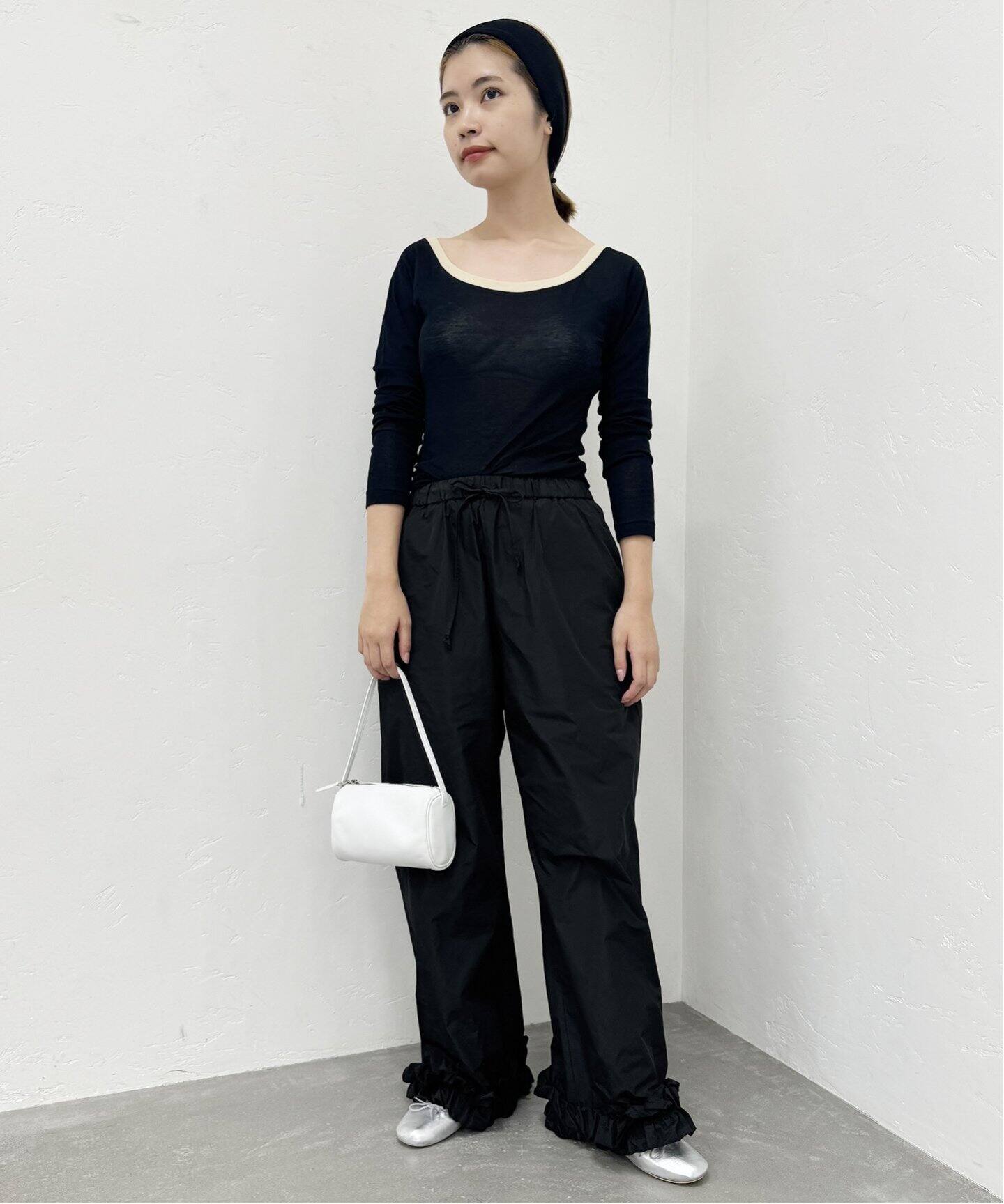 タフタ フリルパンツ（その他パンツ）｜EDIT.FOR LULU  