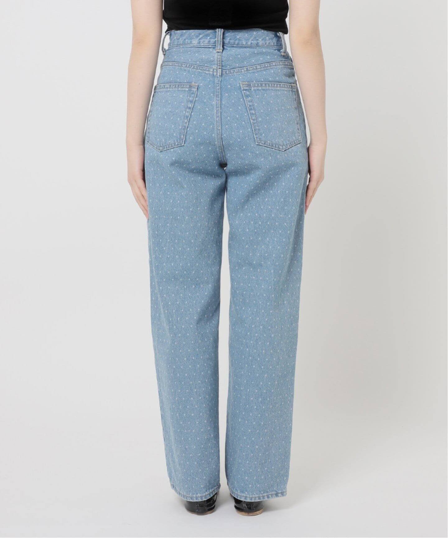 EDIT. FOR LULU ドットハイウエストデニム 34サイズ