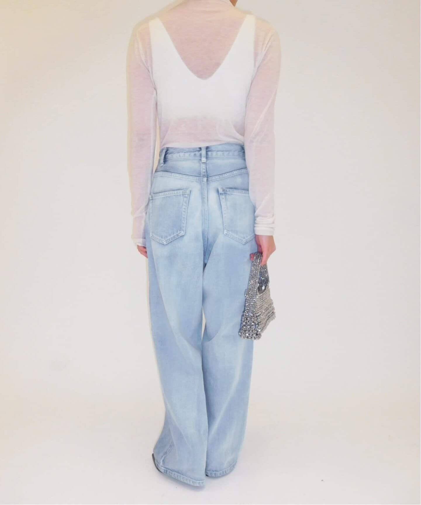 追加》カーブラインバイカラーデニム（デニムパンツ・ジーンズ）｜EDIT  