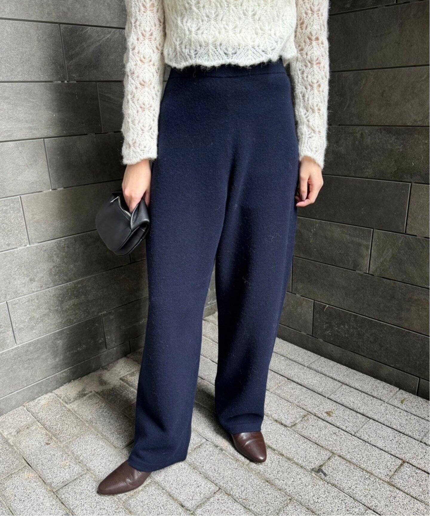 追加》ハイウエストカーブニットパンツ（その他パンツ）｜EDIT.FOR 