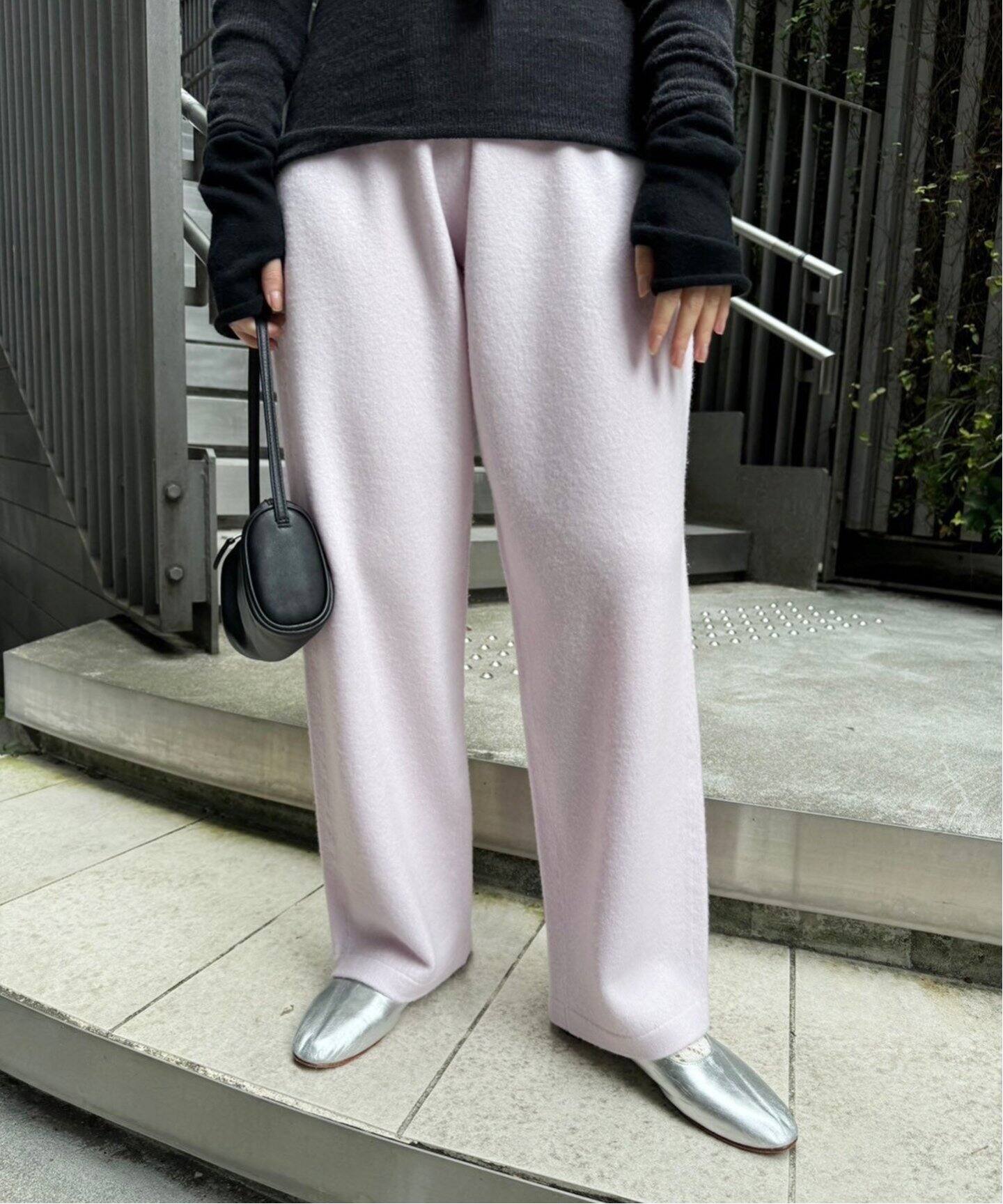 追加》ハイウエストカーブニットパンツ（その他パンツ）｜EDIT.FOR 