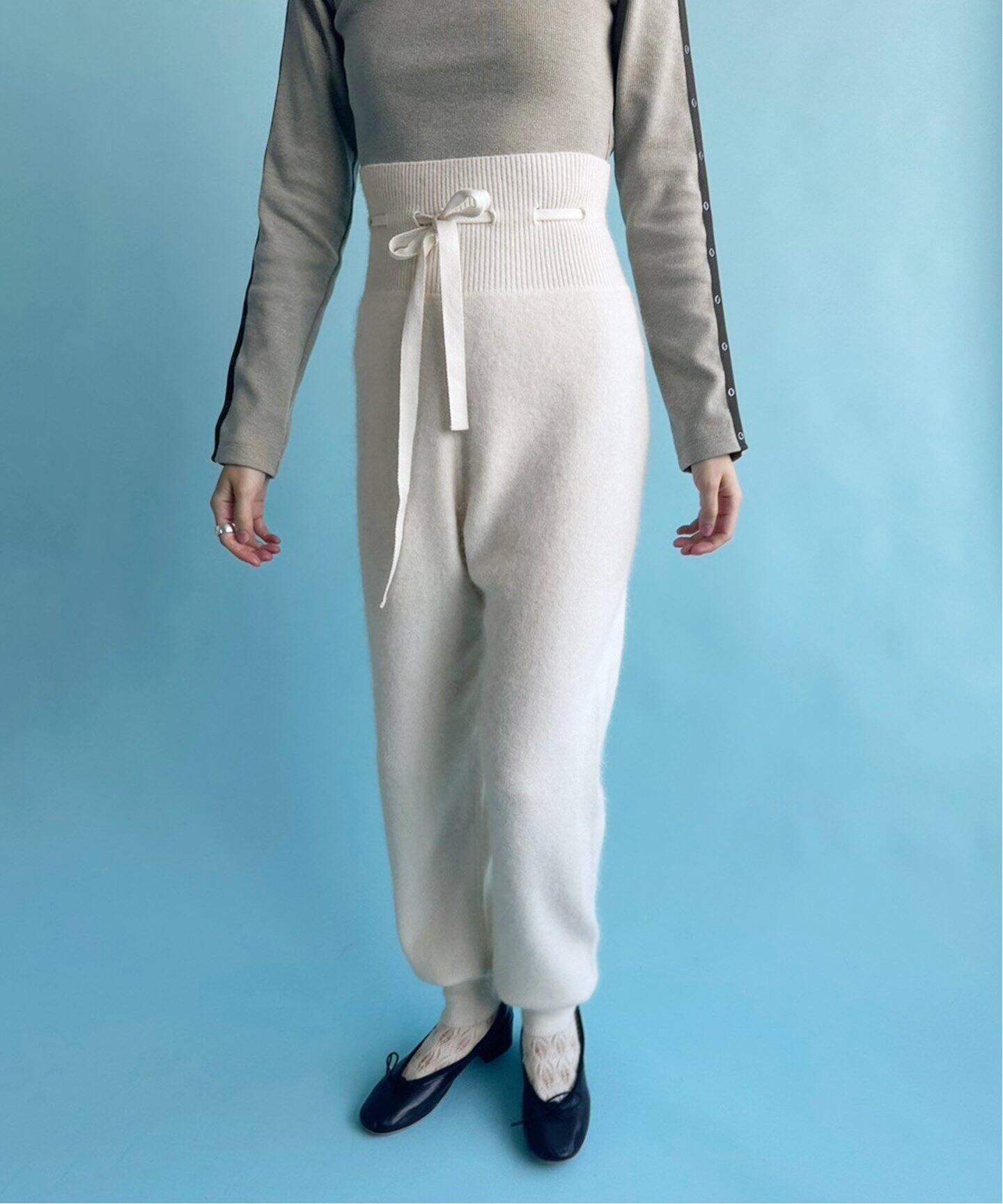 新品EDIT. FOR LULU petite LULUアンゴラMIXパンツ 追加》petite LULU アンゴラMIXニットパンツ（その他パンツ）｜EDIT