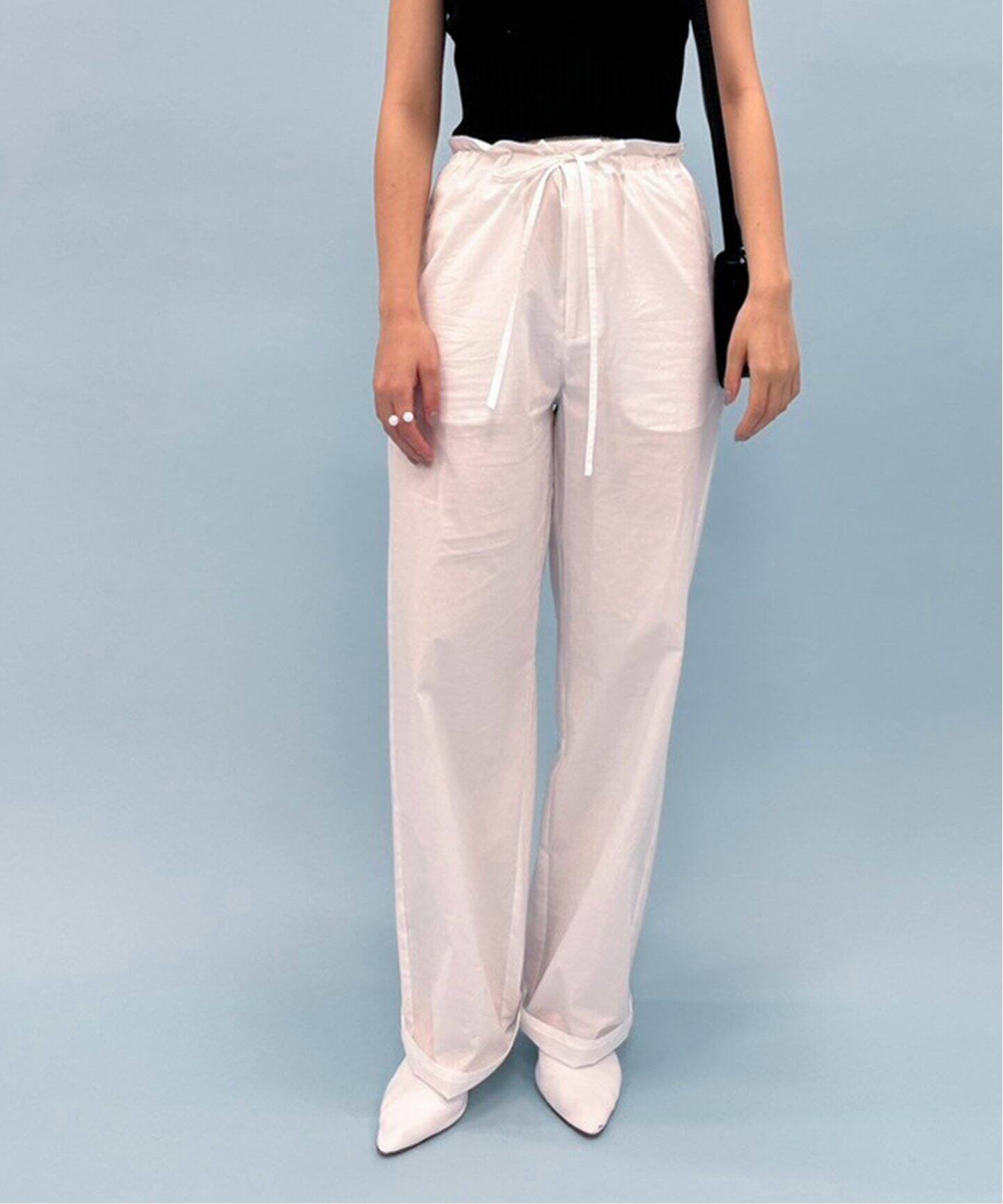 VERSO/ヴェルソ】Strap Cotton Pants（スラックス）｜EDIT.FOR LULU 