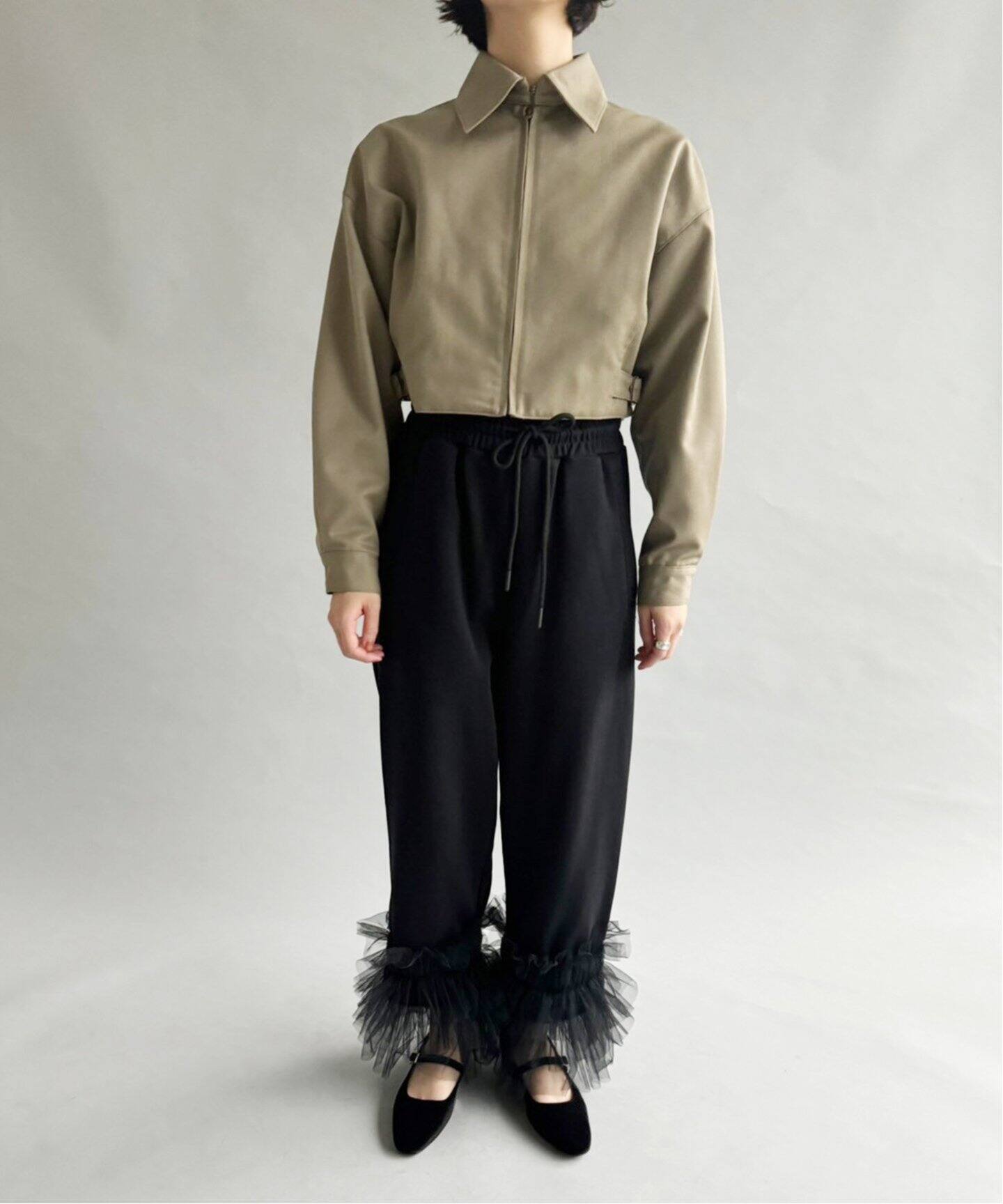 VIVIANO / ヴィヴィアーノ】Tulle Sweat Pants（その他パンツ）｜EDIT 