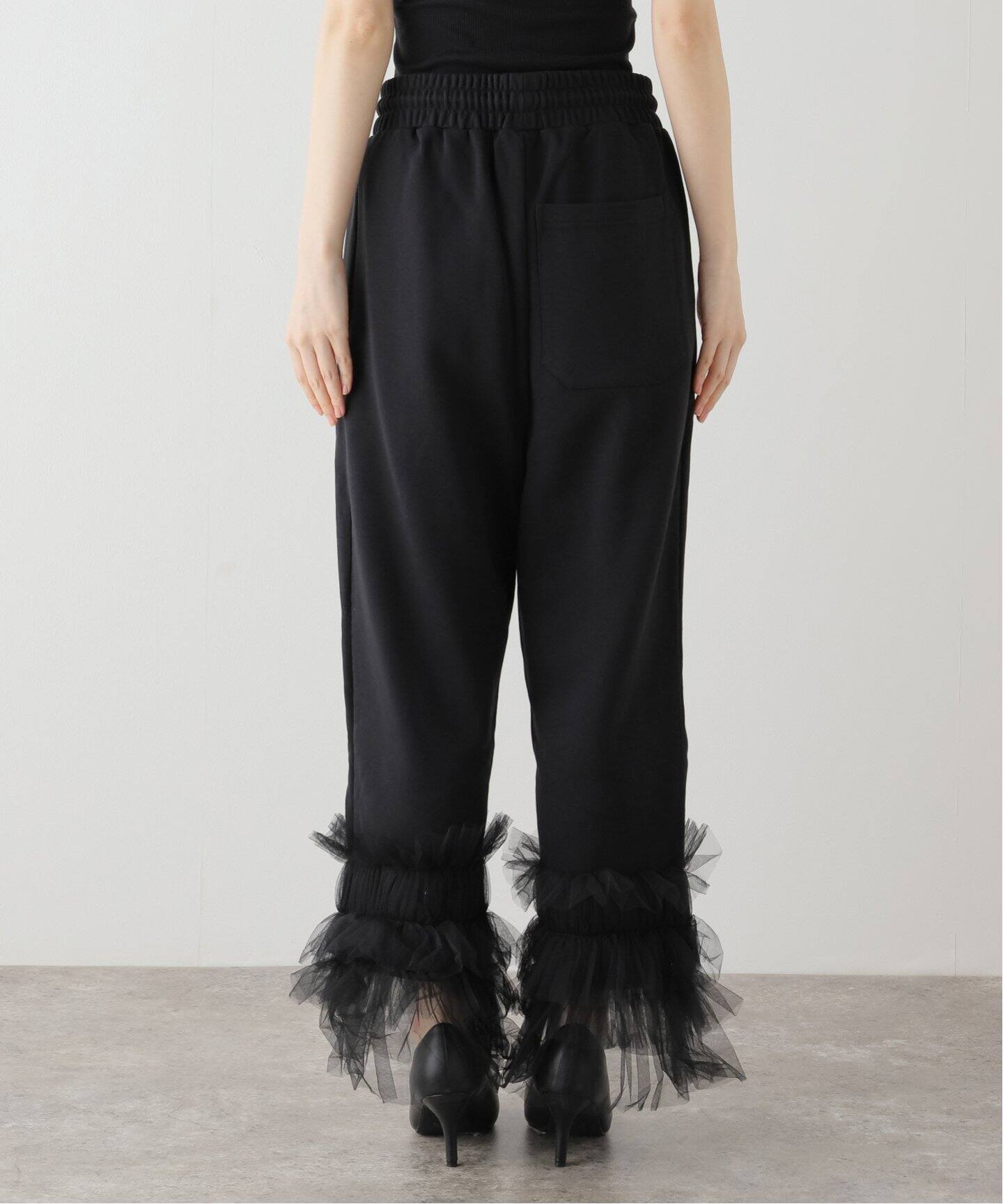 VIVIANO / ヴィヴィアーノ】Tulle Sweat Pants（その他パンツ）｜EDIT 