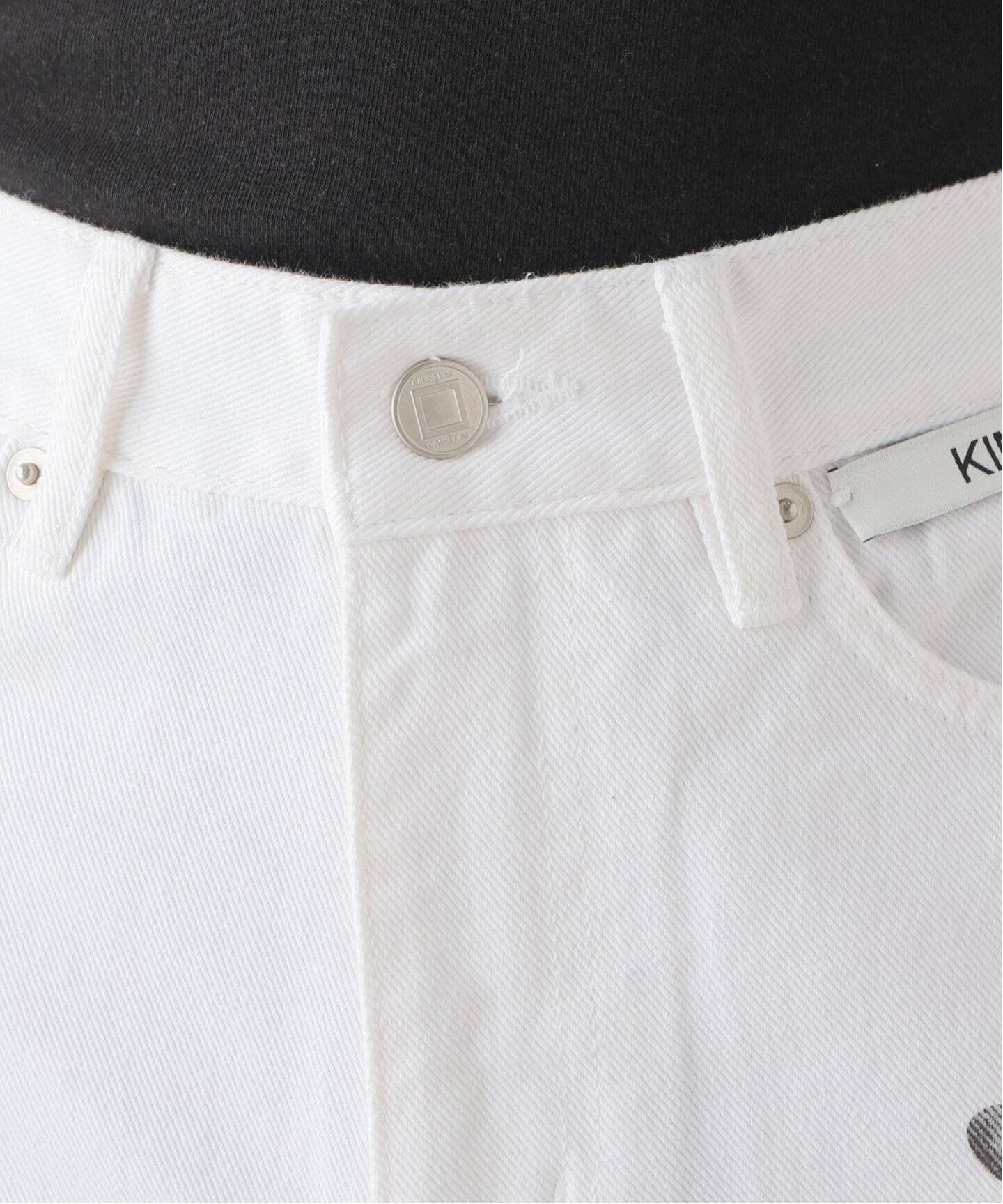 KIMHEKIM/キムヘキム】HEART STAMPED DENIM（デニムパンツ