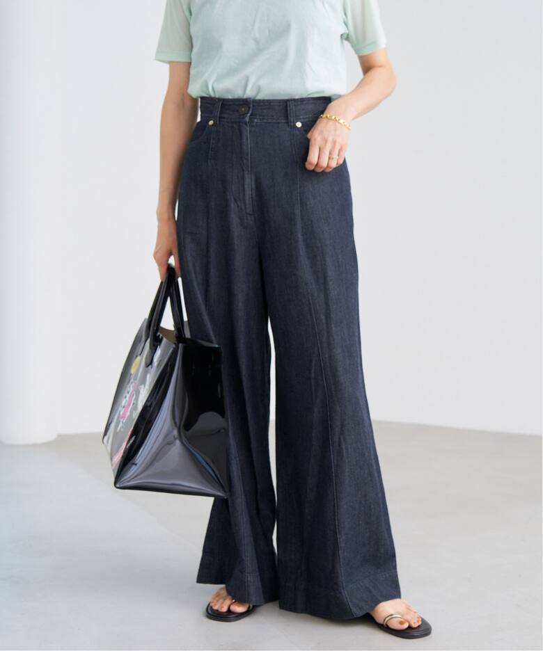 ブライトデニム ソフトワイドパンツ（デニムパンツ・ジーンズ）｜IENA  