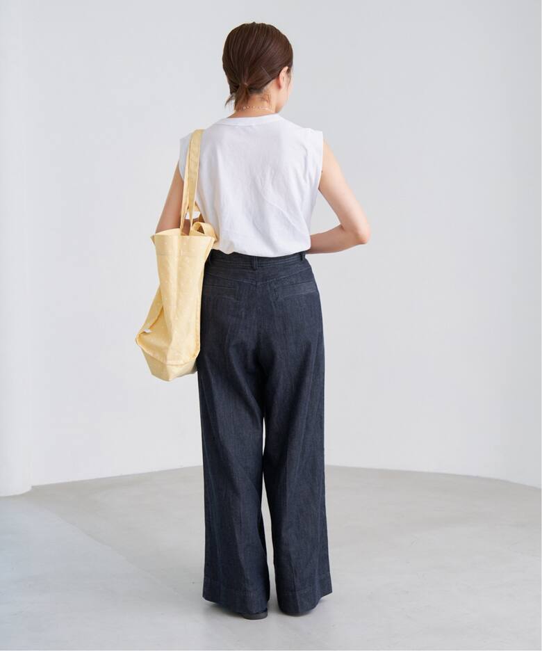 ブライトデニム ソフトワイドパンツ（デニムパンツ・ジーンズ）｜IENA  