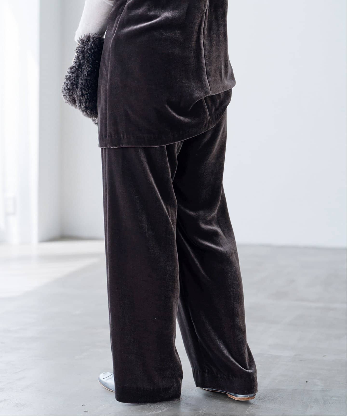 Silk Mix ベルベット イージーパンツ（その他パンツ）｜IENA（イエナ