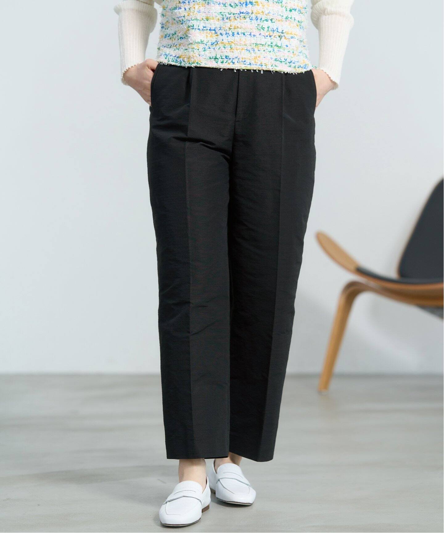 ＆NAVY etique デザインクロップドパンツ（スラックス）｜IENA（イエナ 