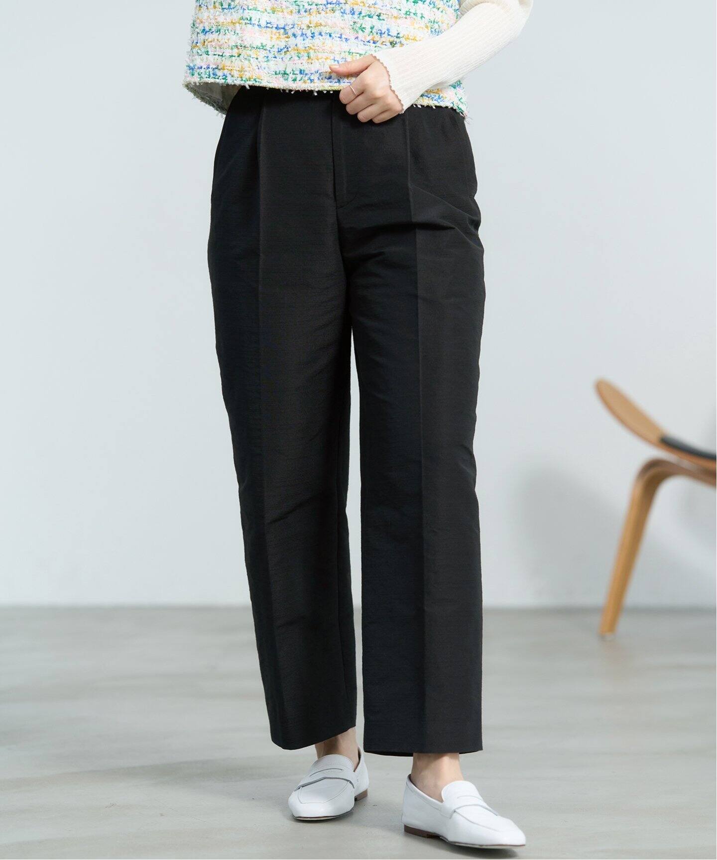 ＆NAVY etique デザインクロップドパンツ（スラックス）｜IENA（イエナ  