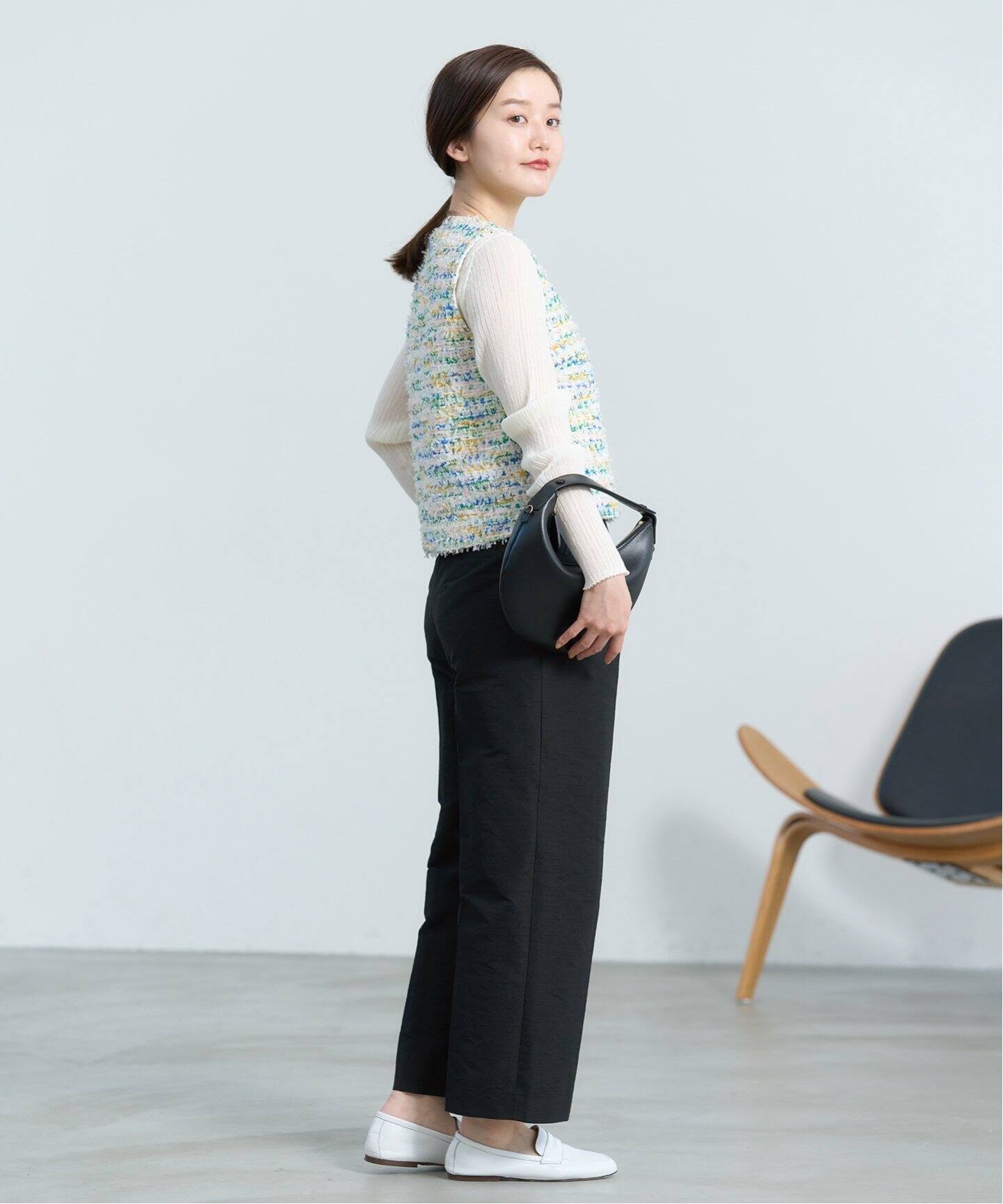 ＆NAVY etique デザインクロップドパンツ（スラックス）｜IENA（イエナ  