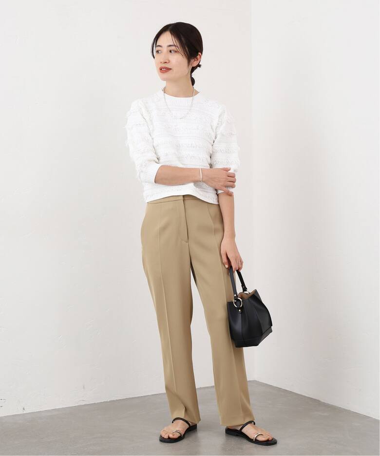 デザインハイウエストパンツ（スラックス）｜IENA（イエナ）の通販  