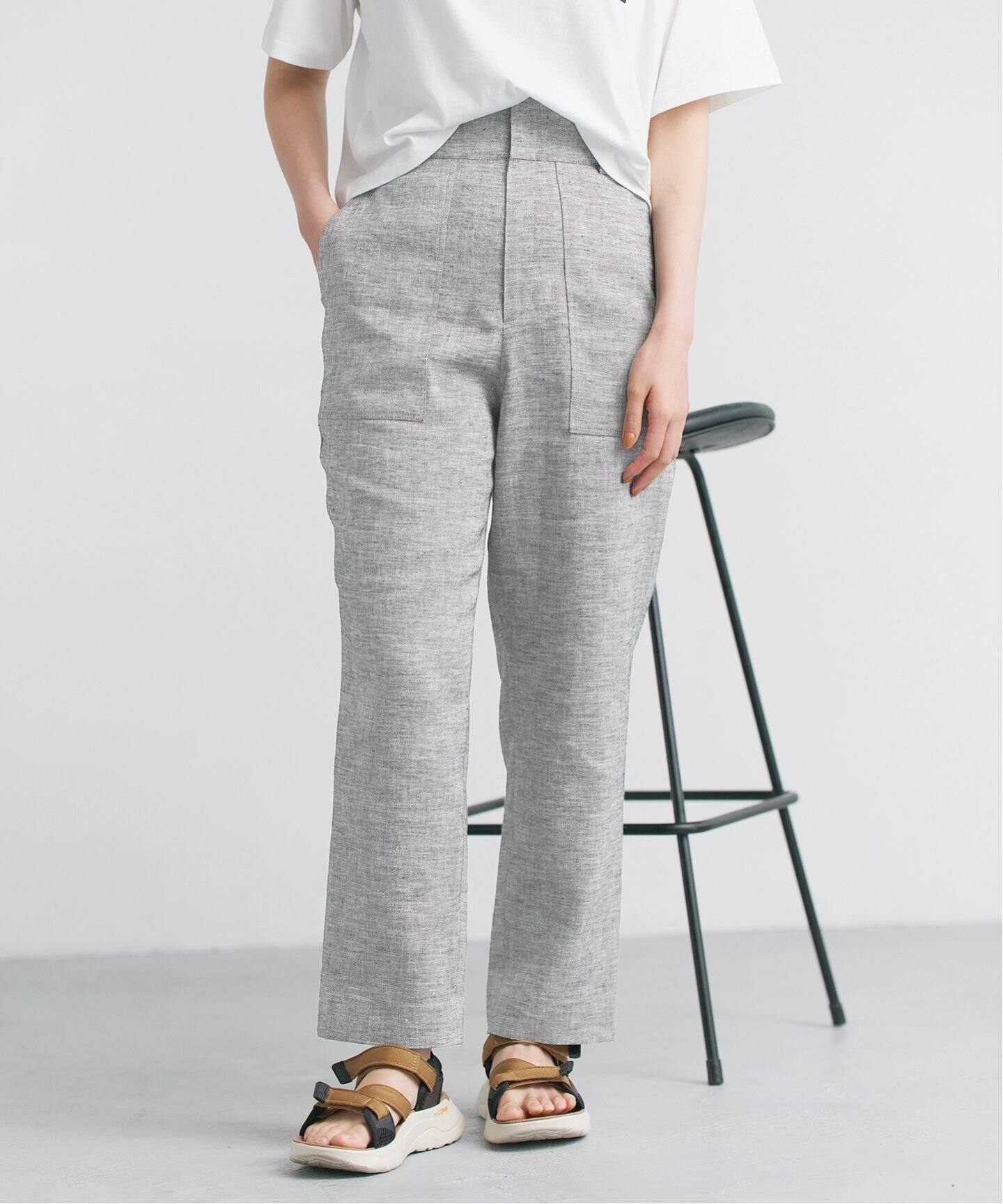 ストレッチリネンポケットパンツ（スラックス）｜IENA（イエナ）の通販  