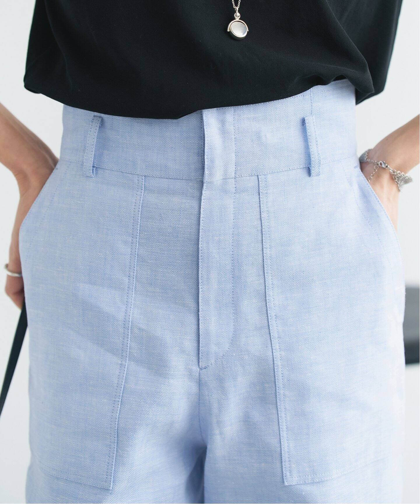 ストレッチリネンポケットパンツ（スラックス）｜IENA（イエナ）の通販 