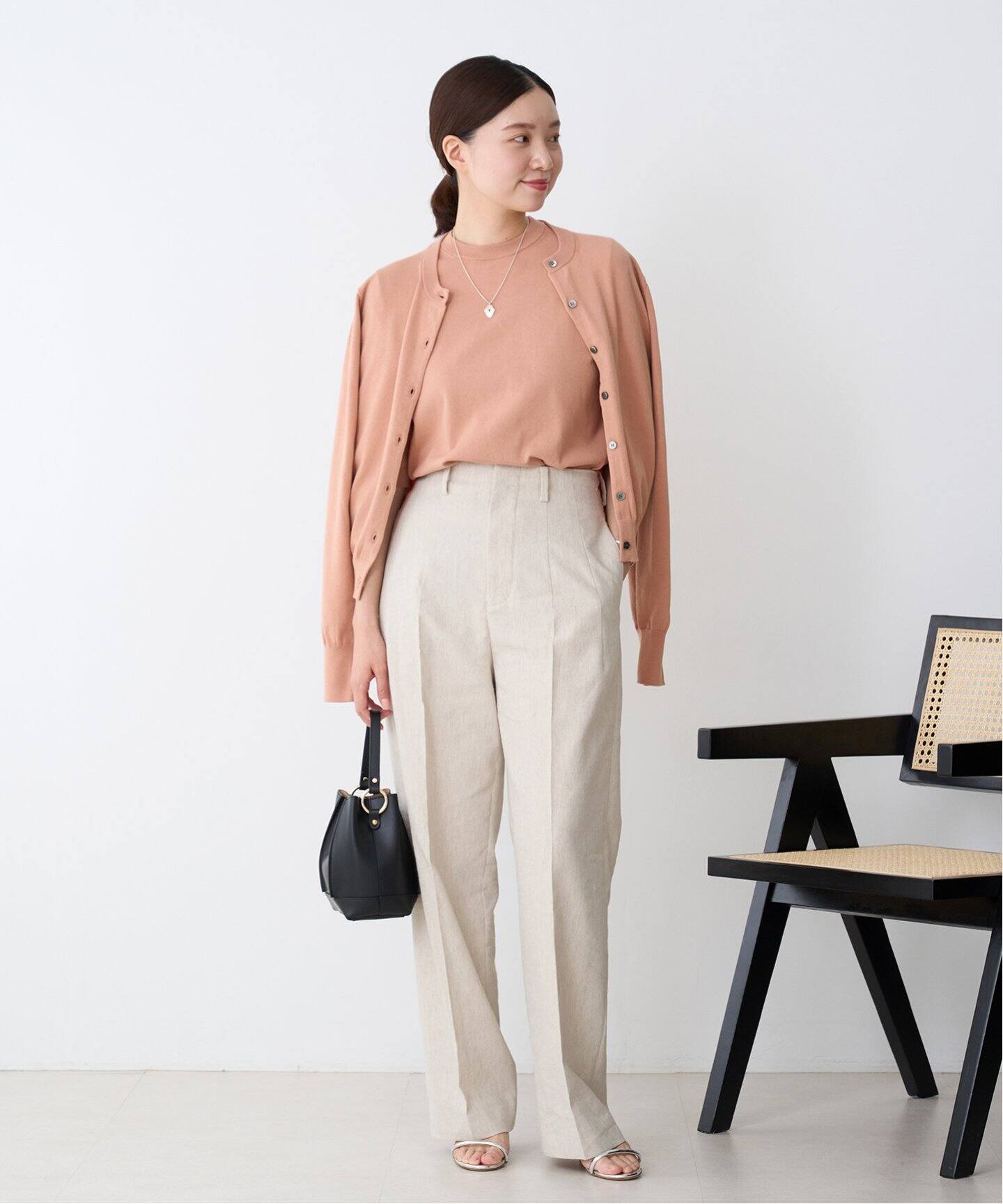 ハイウエストワイドストレート トラウザーズ（その他パンツ）｜IENA  