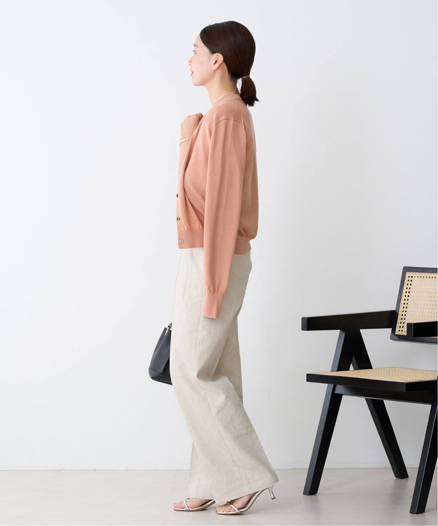 ハイウエストワイドストレート トラウザーズ（その他パンツ）｜IENA 