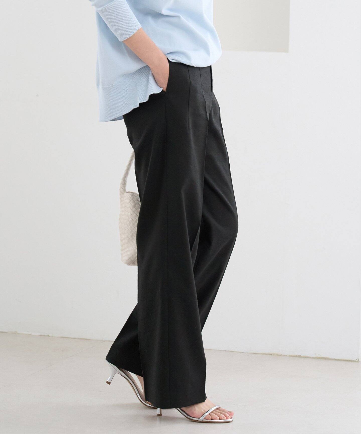 ハイウエストワイドストレート トラウザーズ（その他パンツ）｜IENA 