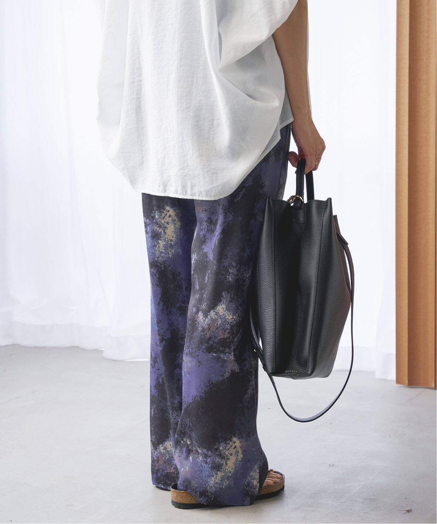 アブストラクトプリントイージーパンツ（その他パンツ）｜IENA（イエナ  