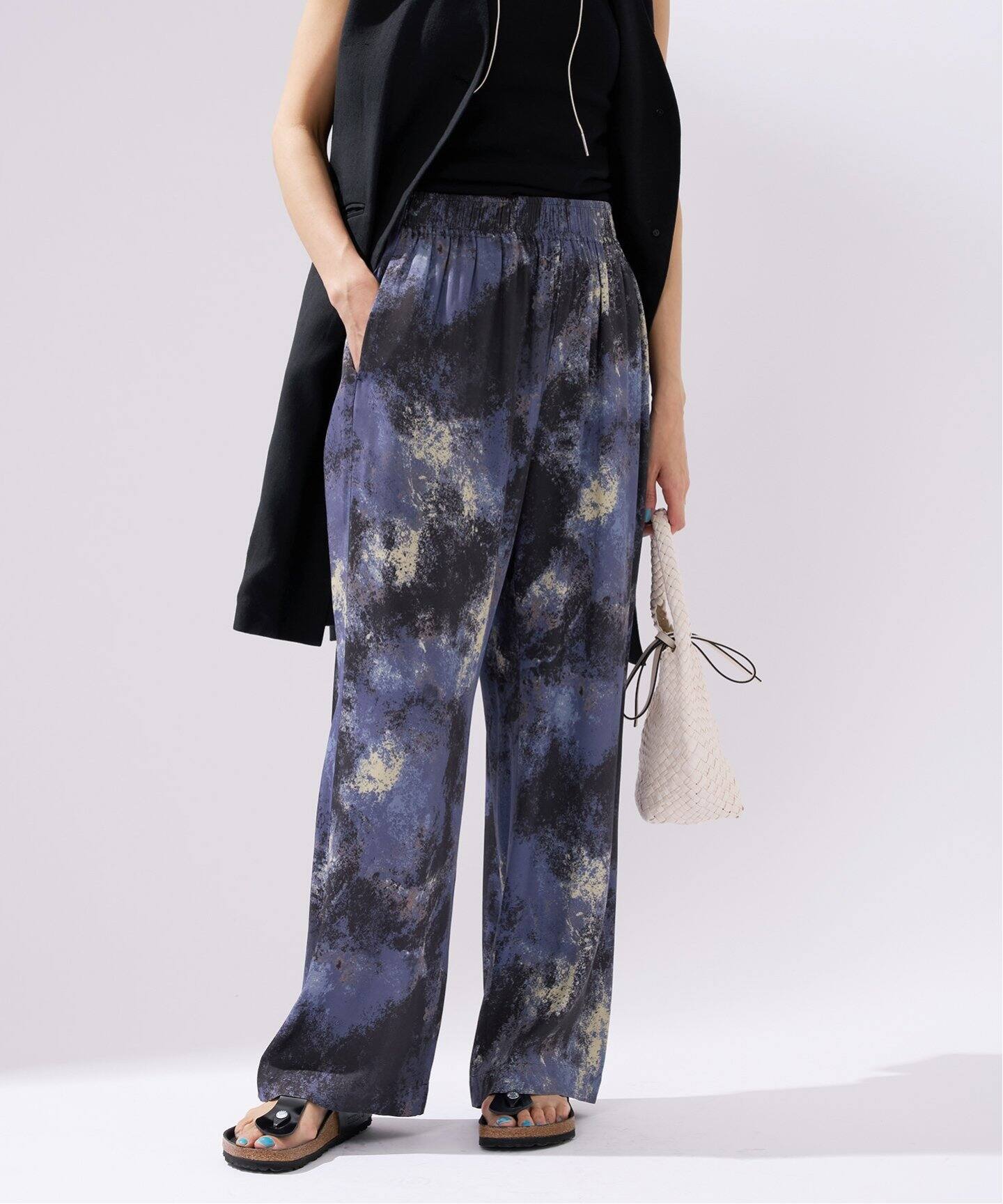 アブストラクトプリントイージーパンツ（その他パンツ）｜IENA（イエナ  