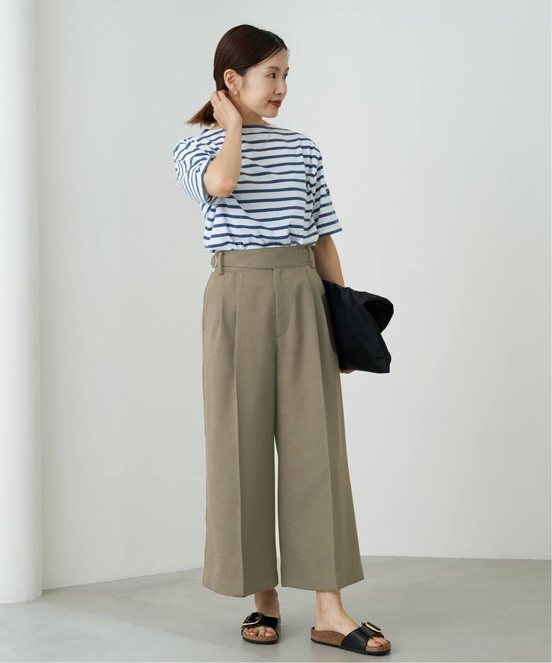 IENA イエナ ペグトップパンツ 36 タック パンツ クロップド （タック  