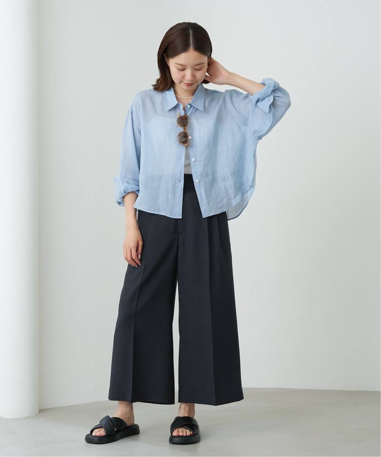 タックワイドクロップドパンツ（その他パンツ）｜IENA（イエナ）の通販  