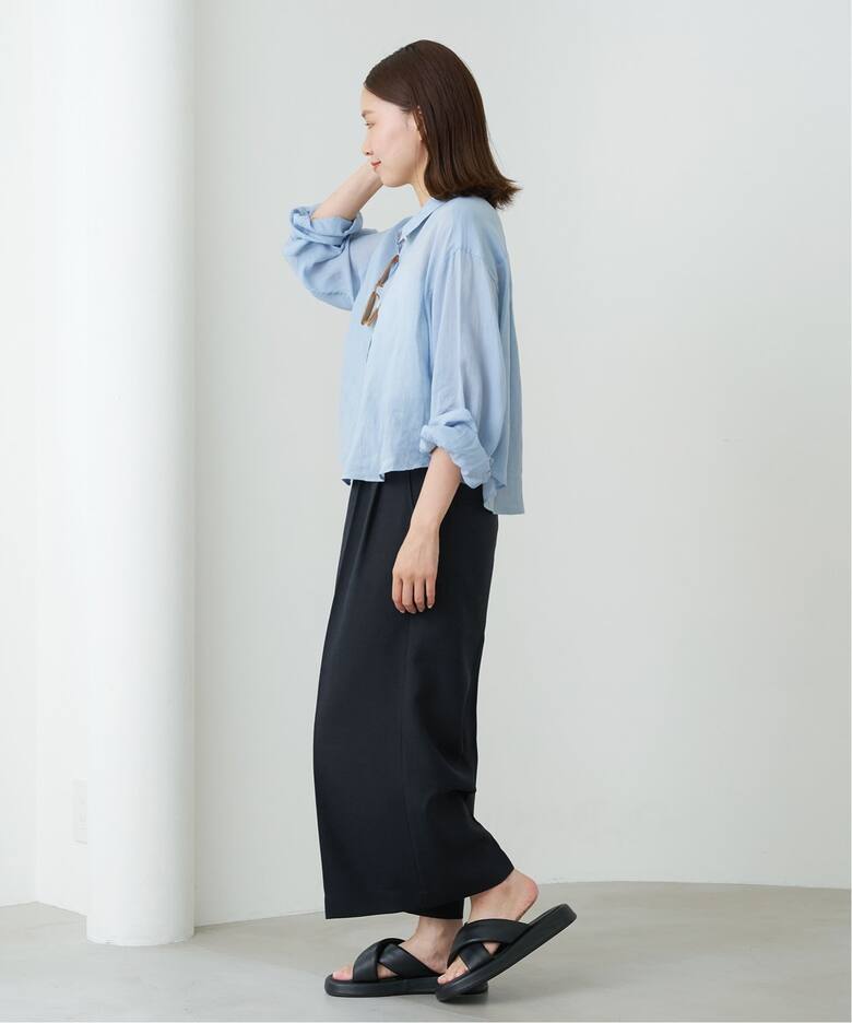 タックワイドクロップドパンツ（その他パンツ）｜IENA（イエナ）の通販  