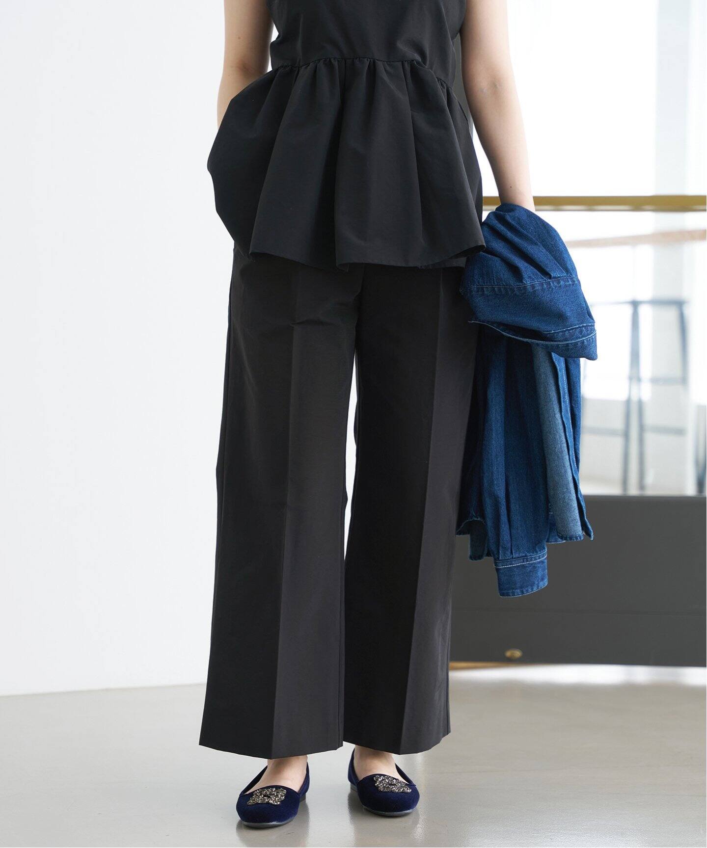 グログラン クロップドパンツ（スラックス）｜IENA（イエナ）の通販