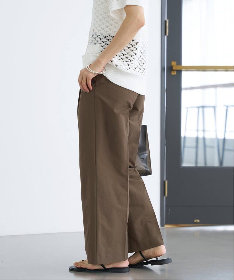 IENA R/W クロップドペグトップパンツ グリーン 36（IENA - 未使用IENA  