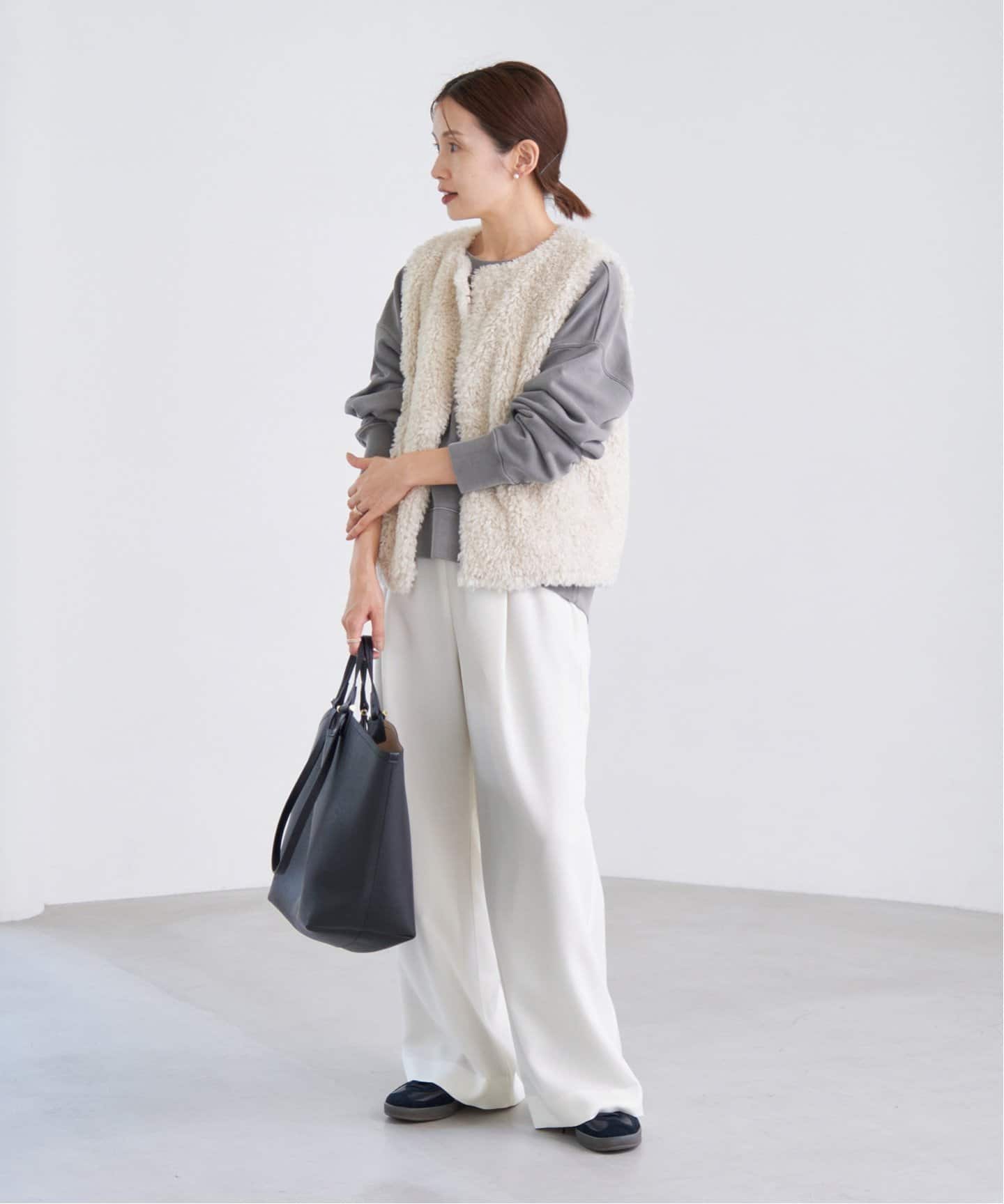 IENA 38 ウール混トリアセリラックスパンツ ウール混トリアセ リラックスパンツ（その他パンツ）｜IENA（イエナ