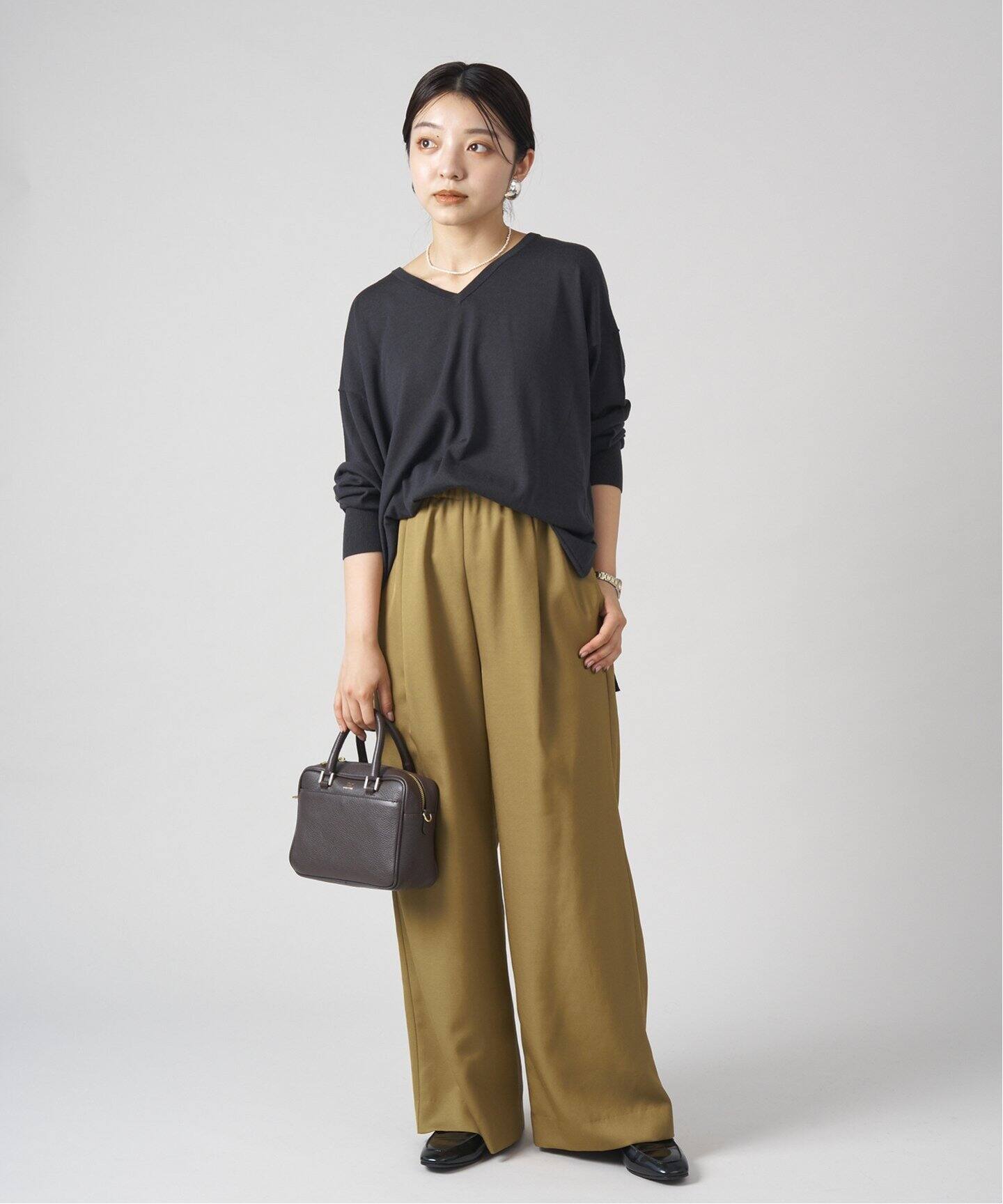 ウール混トリアセ リラックスパンツ（その他パンツ）｜IENA（イエナ