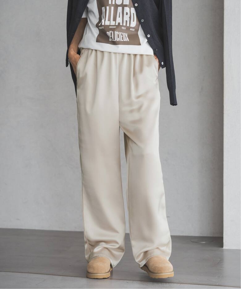 ダブルサテン リラックスパンツ（その他パンツ）｜IENA（イエナ）の  