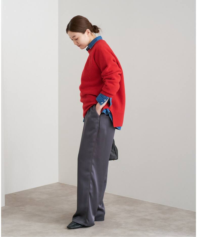 追加》ダブルサテン リラックスパンツ（その他パンツ）｜IENA（イエナ  