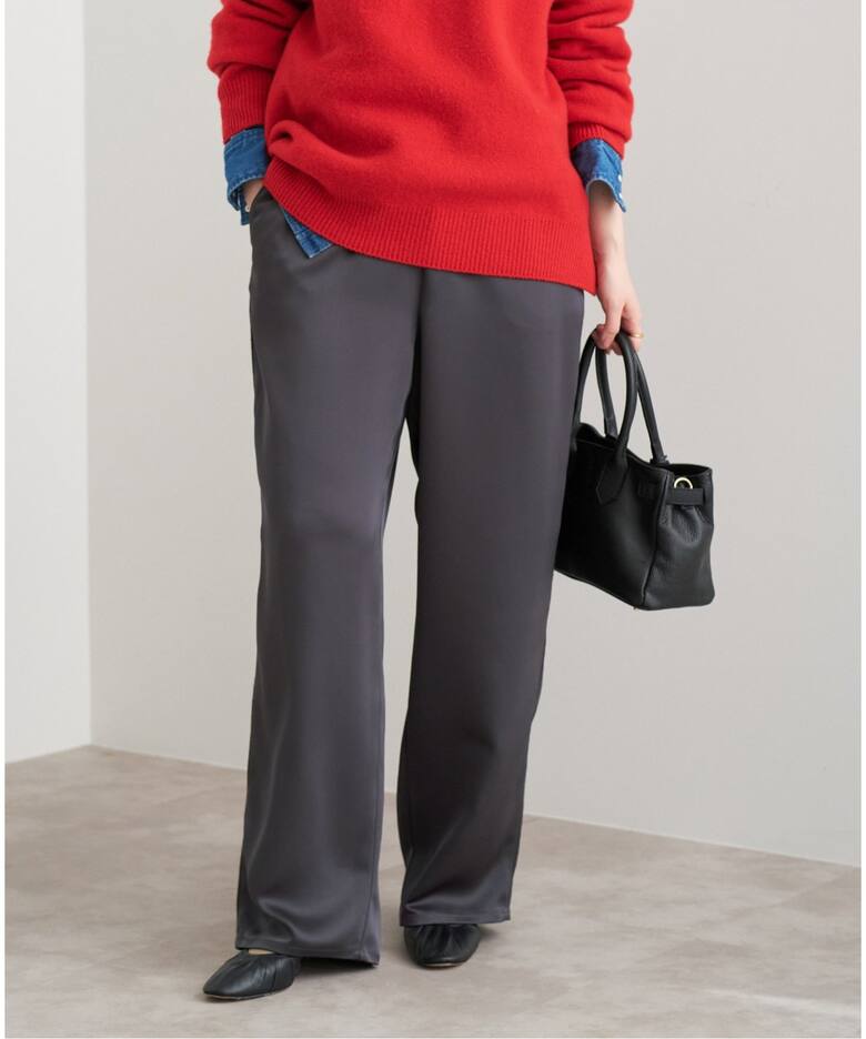 追加》ダブルサテン リラックスパンツ（その他パンツ）｜IENA（イエナ  