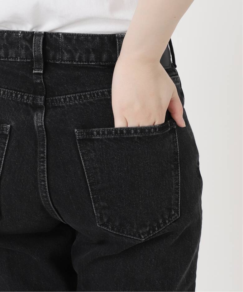 BLACK ハイウエストカットオフデニム（デニムパンツ・ジーンズ）｜IENA  