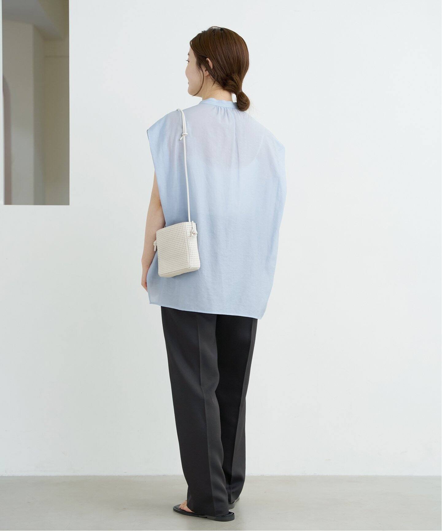 イエナ　endo.clear ツイルタックパンツ　36 IENA（イエナ）の「endo.clearツイルタックパンツ（スラックス