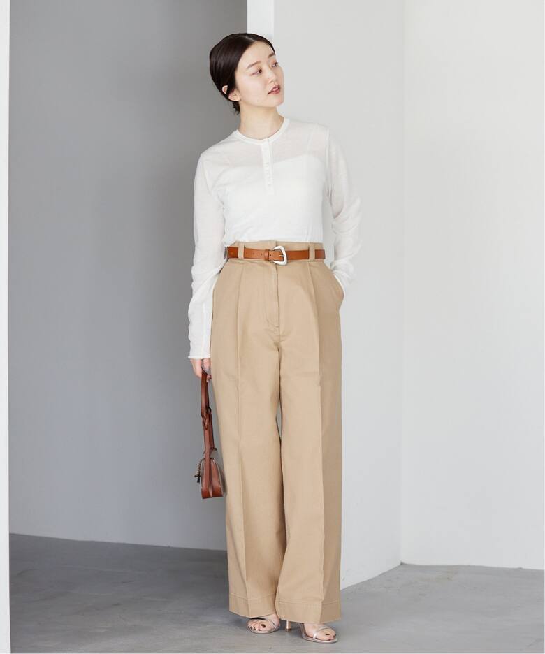 新品・未使用】YONFA きせ タックワイドチノ Sサイズ 