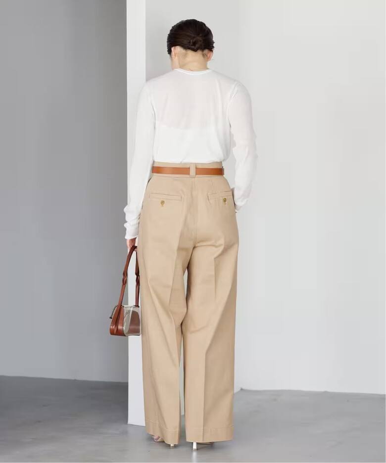 追加》チノタックワイドパンツ（チノパンツ）｜IENA（イエナ）の通販  