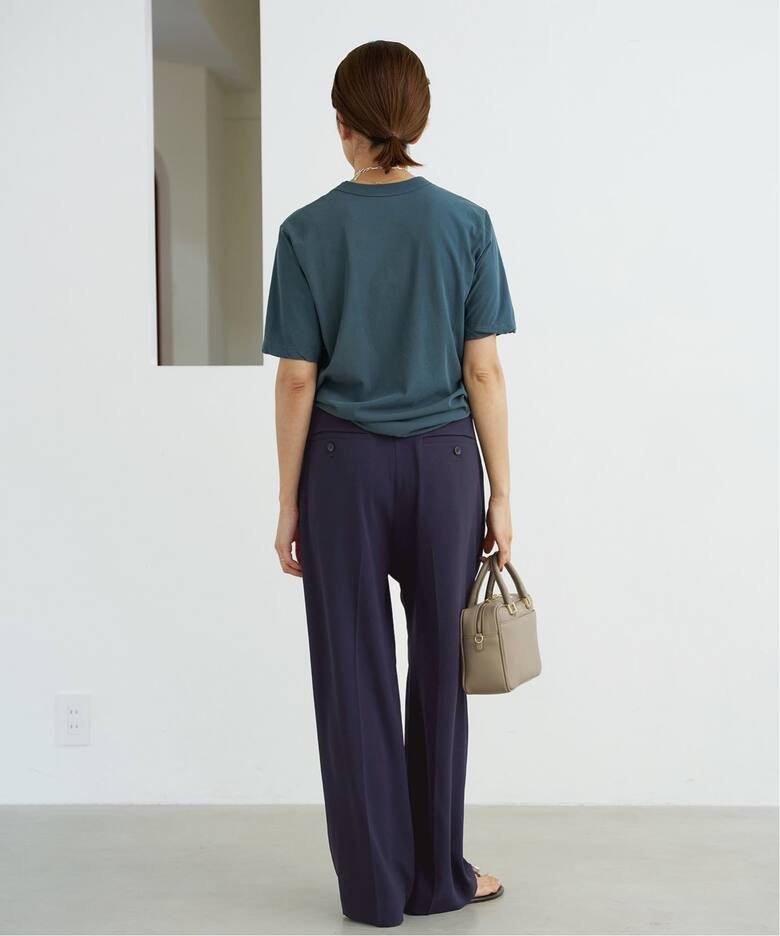 TA/PL ジョーゼットタックワイドパンツ（スラックス）｜IENA（イエナ  