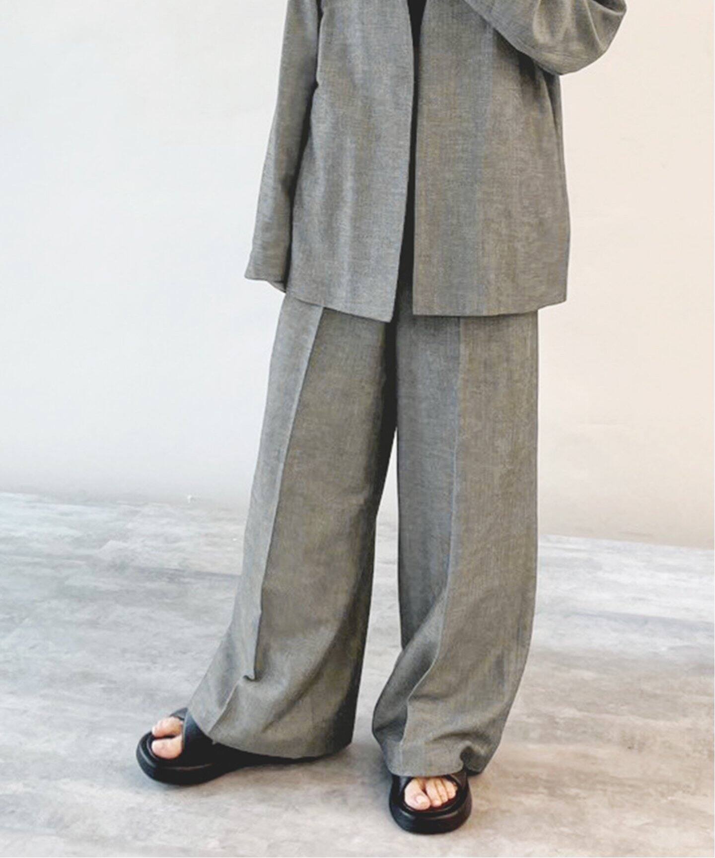 リネン混ストレートパンツ（スラックス）｜IENA（イエナ）の通販  