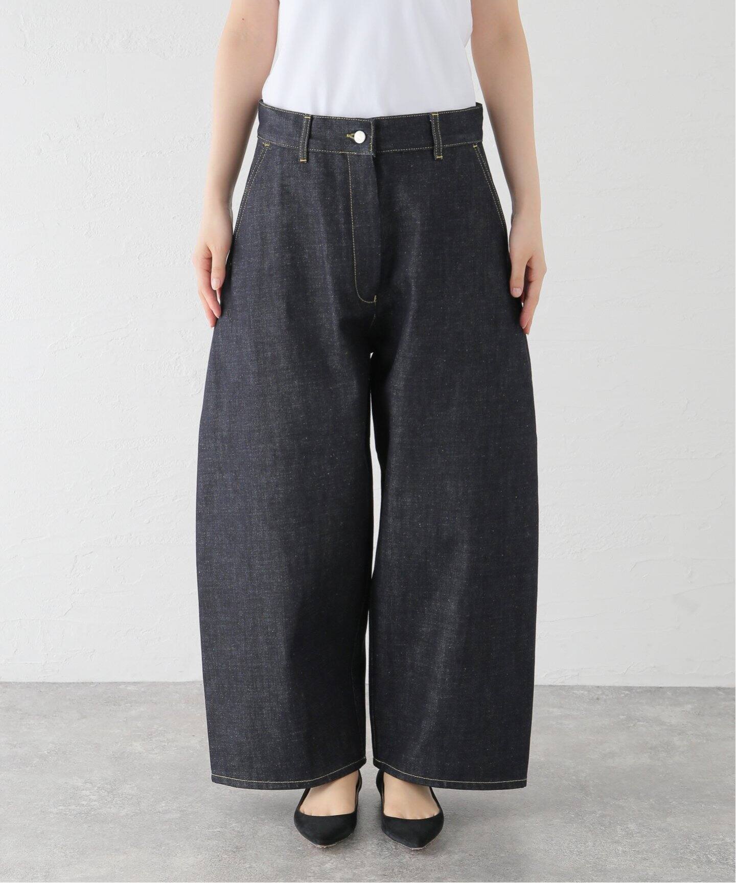 STUDIO NICHOLSON/スタジオ ニコルソン】WIDE CROP DENIM PANT デニム 