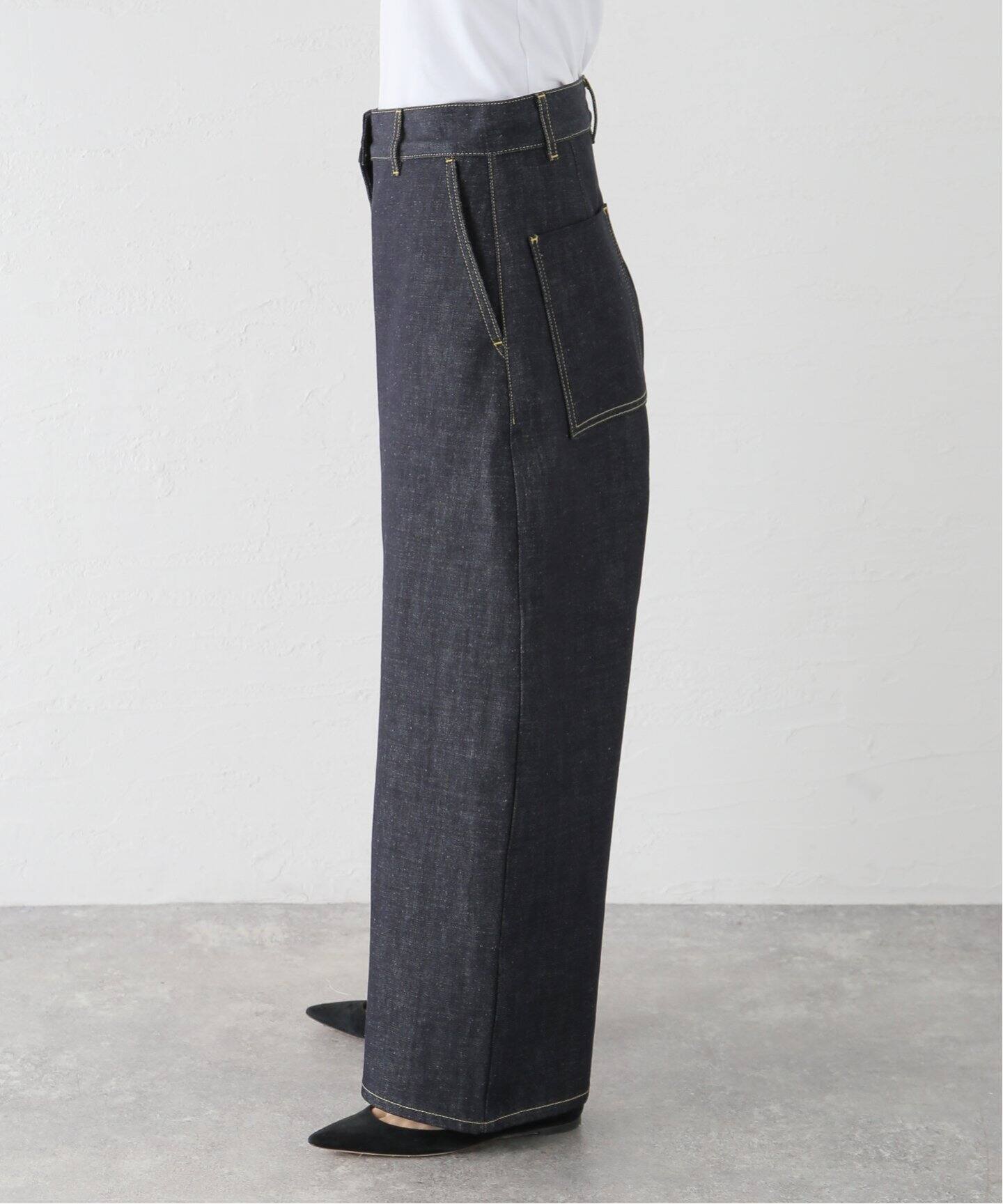 STUDIO NICHOLSON/スタジオ ニコルソン】WIDE CROP DENIM PANT デニム 