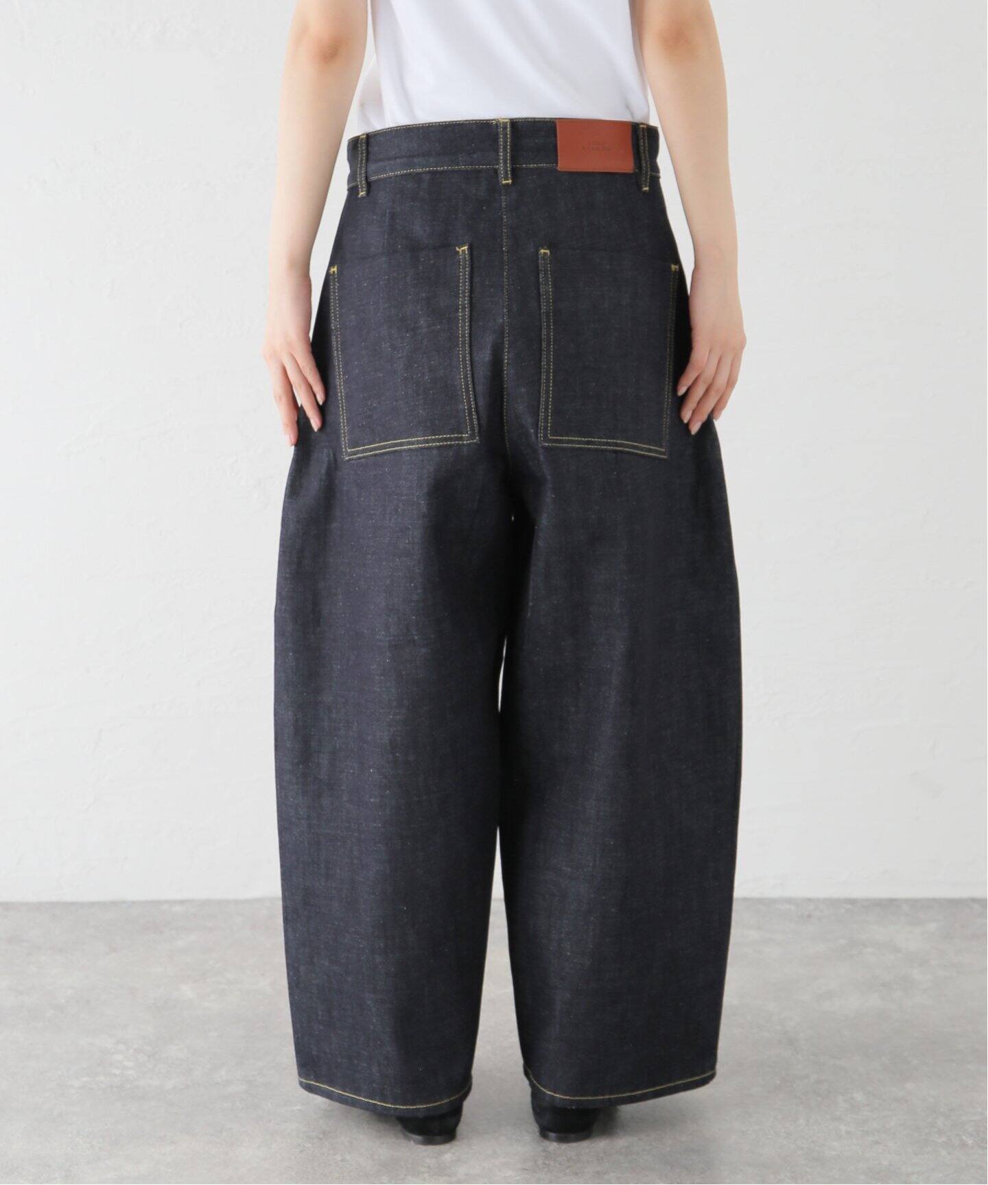 STUDIO NICHOLSON/スタジオ ニコルソン】WIDE CROP DENIM PANT デニム 