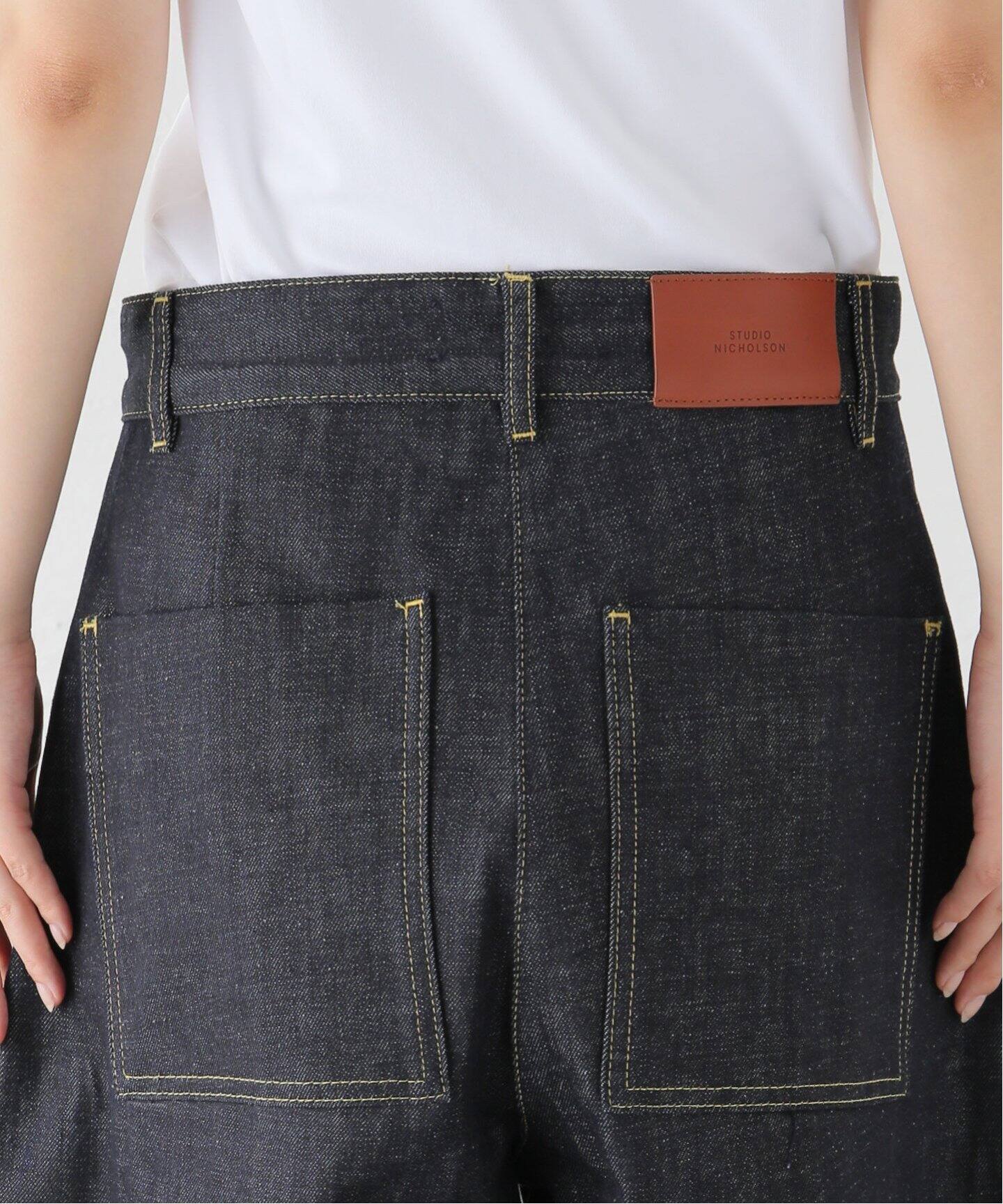 STUDIO NICHOLSON/スタジオ ニコルソン】WIDE CROP DENIM PANT デニム 