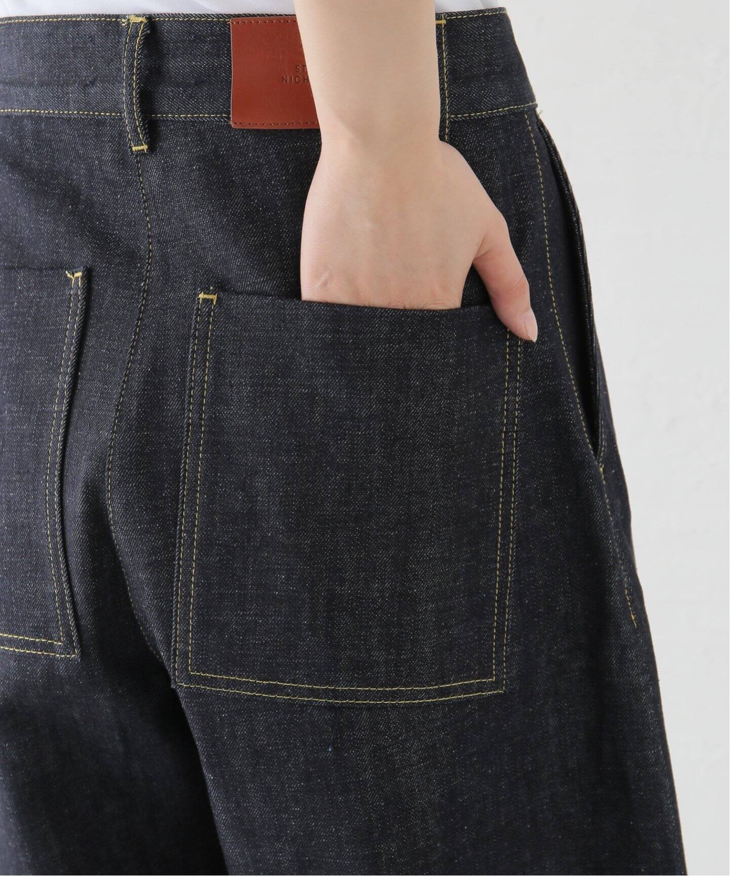 STUDIO NICHOLSON/スタジオ ニコルソン】WIDE CROP DENIM PANT デニム 